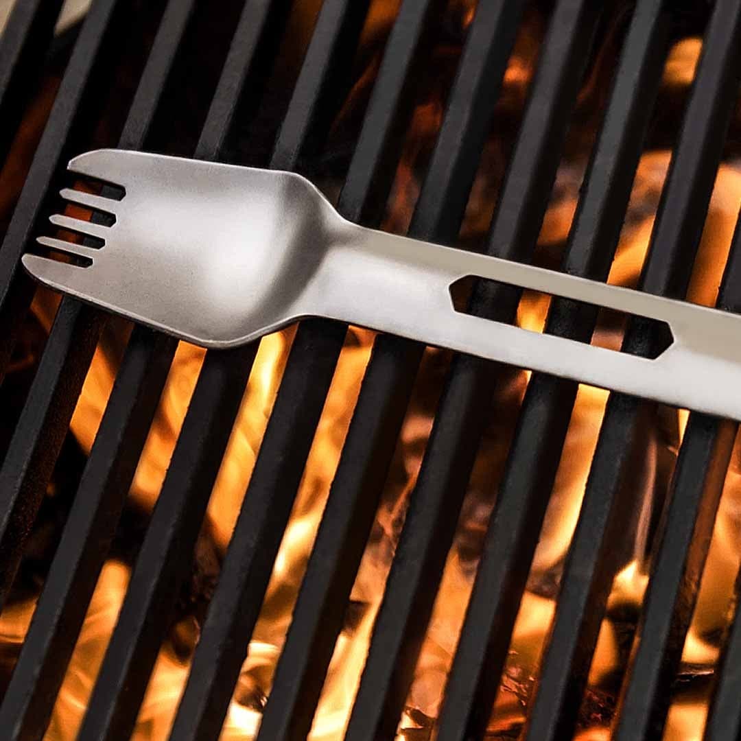 EATi One on open flame grill