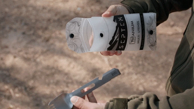 EATi One unboxing from cutting board packaging